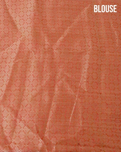 Pink Tissue Banarsi Saree - Shop Vastram