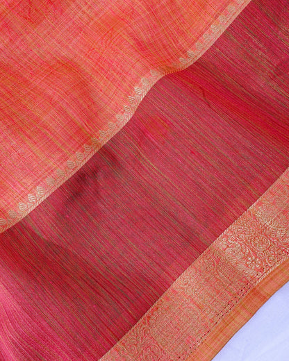 Pink Tissue Banarsi Saree - Shop Vastram