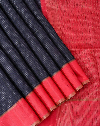 Pink Tusser Banarsi Saree - Shop Vastram