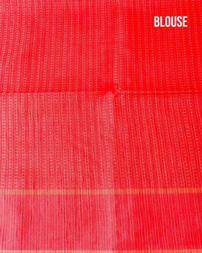 Pink Tusser Banarsi Saree - Shop Vastram