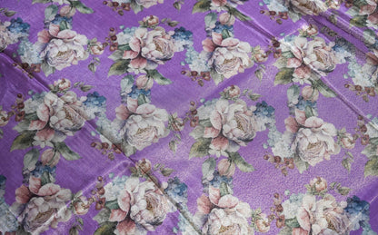 Purple Banarasi Organza Saree - Shop Vastram