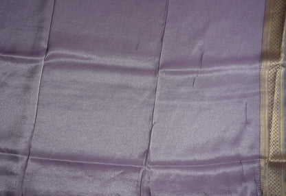 Purple Banarasi Tissue Saree - Shop Vastram