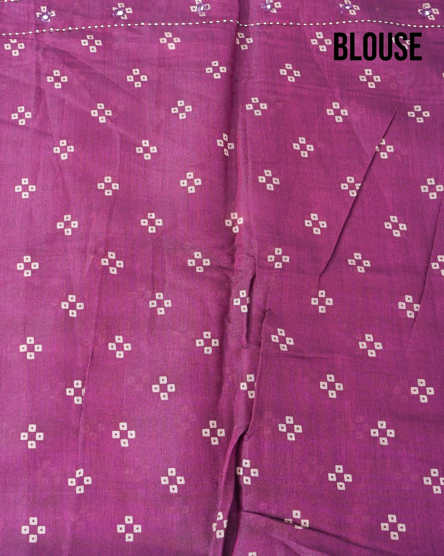 Purple Chanderi Printed Saree - Shop Vastram