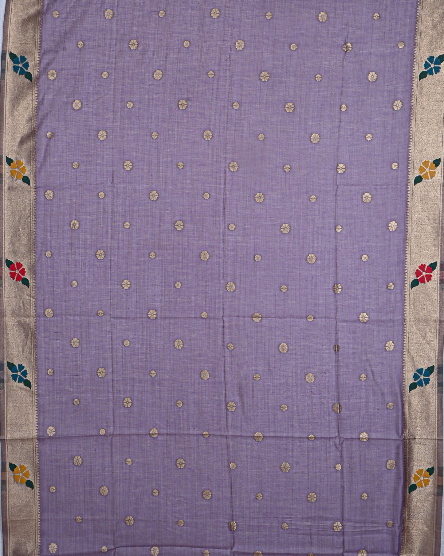 Purple color Chanderi Saree - Shop Vastram