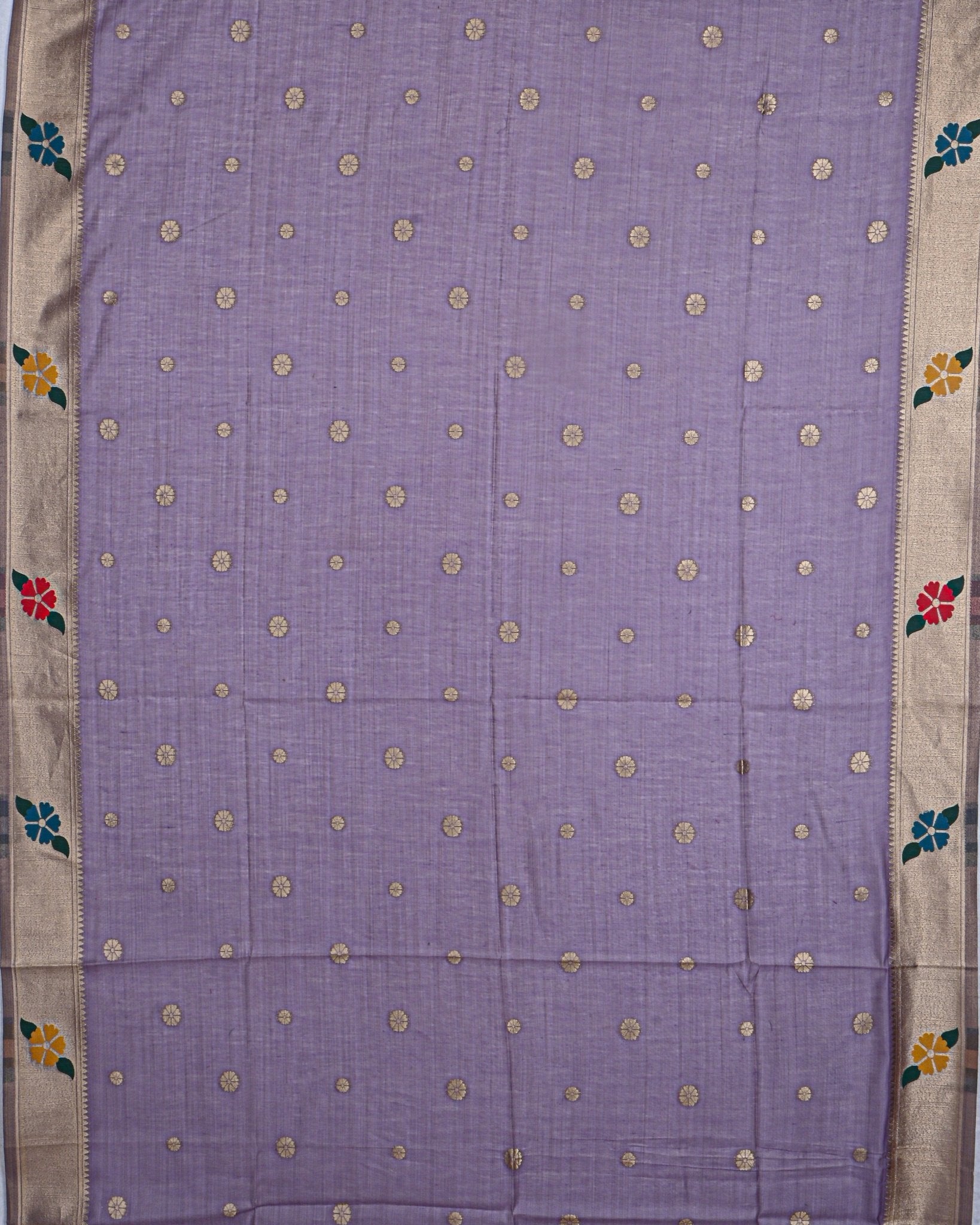 Purple color Chanderi Saree - Shop Vastram