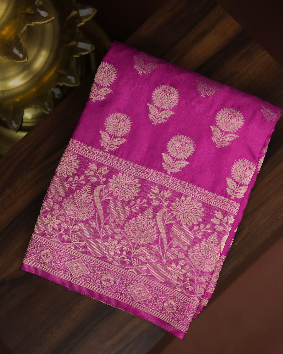Purple Color Crape Saree - Shop Vastram