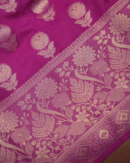 Purple Color Crape Saree - Shop Vastram