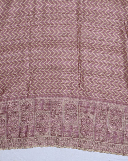 Purple color Dupion Saree - Shop Vastram