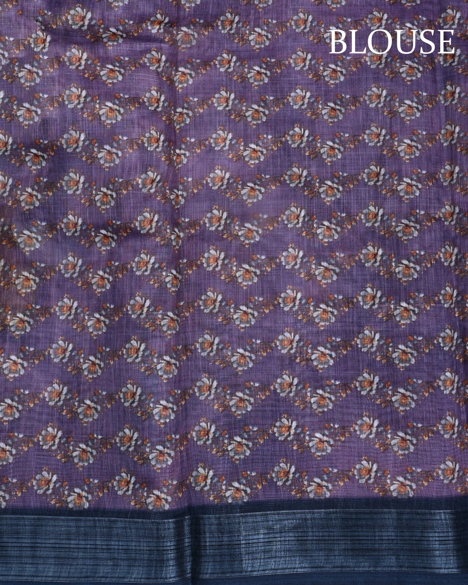 Purple Color Lenin Saree - Shop Vastram