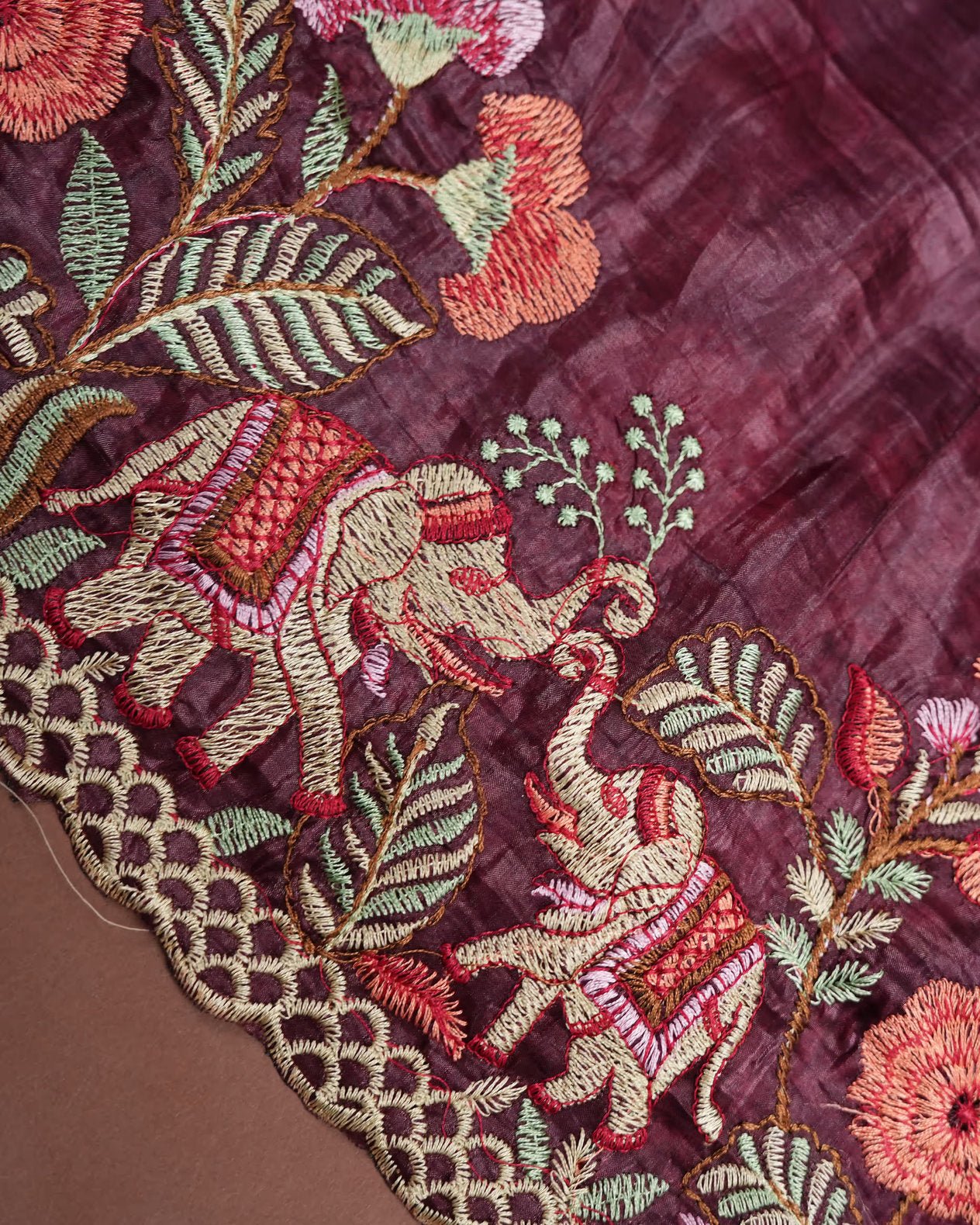 Purple Color Organza Saree - Shop Vastram