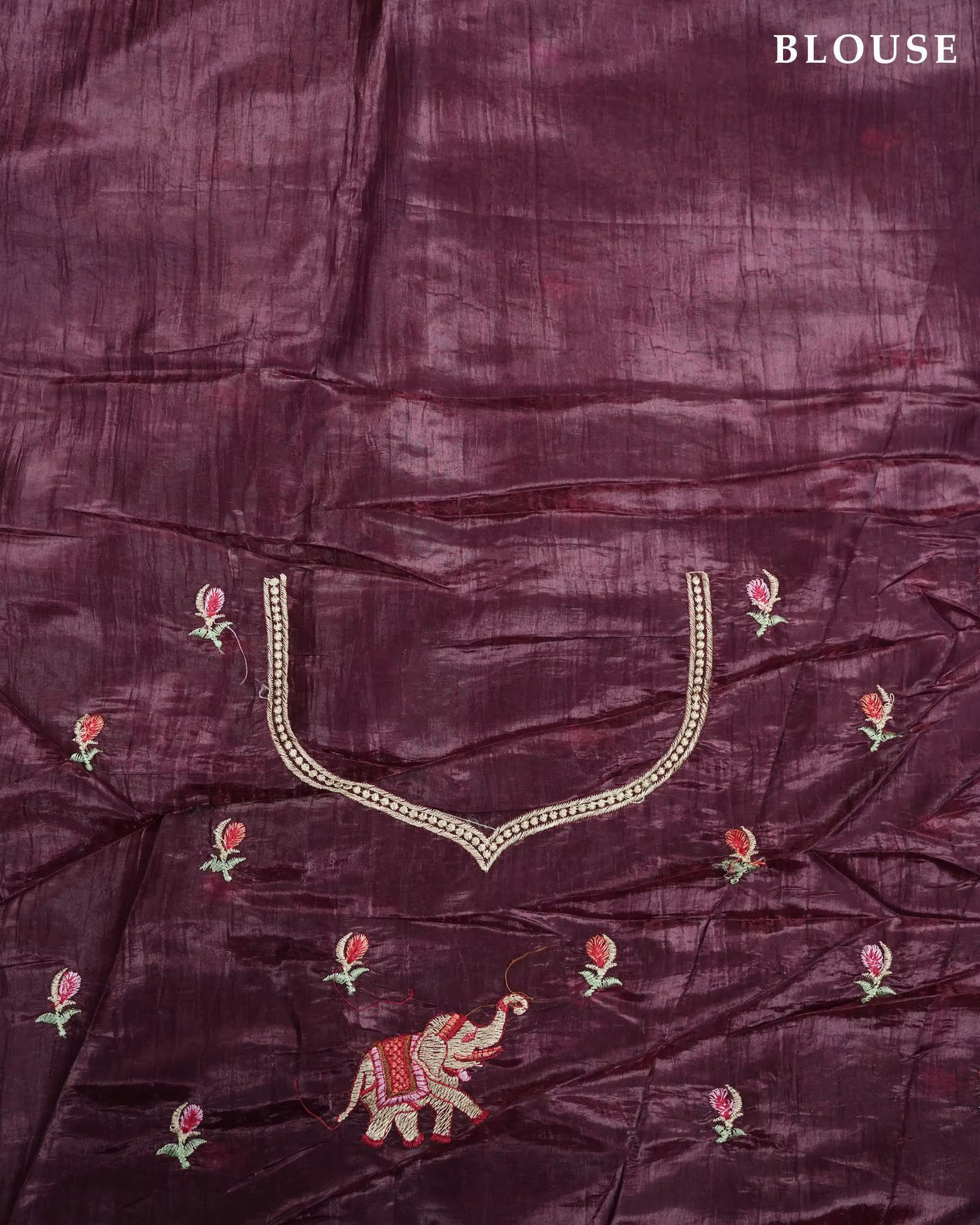 Purple Color Organza Saree - Shop Vastram