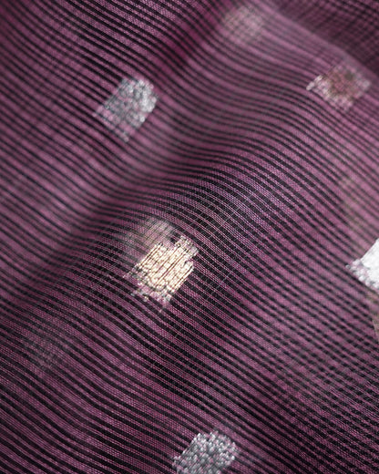 Purple Color Silk Kota Saree - Shop Vastram