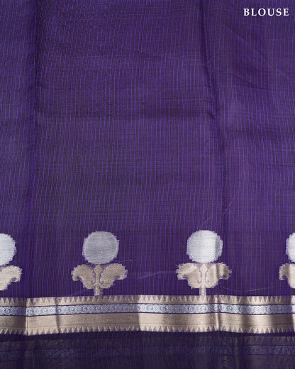 Purple Color Silk Kota Saree - Shop Vastram