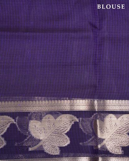 Purple Color Silk Kota Saree - Shop Vastram