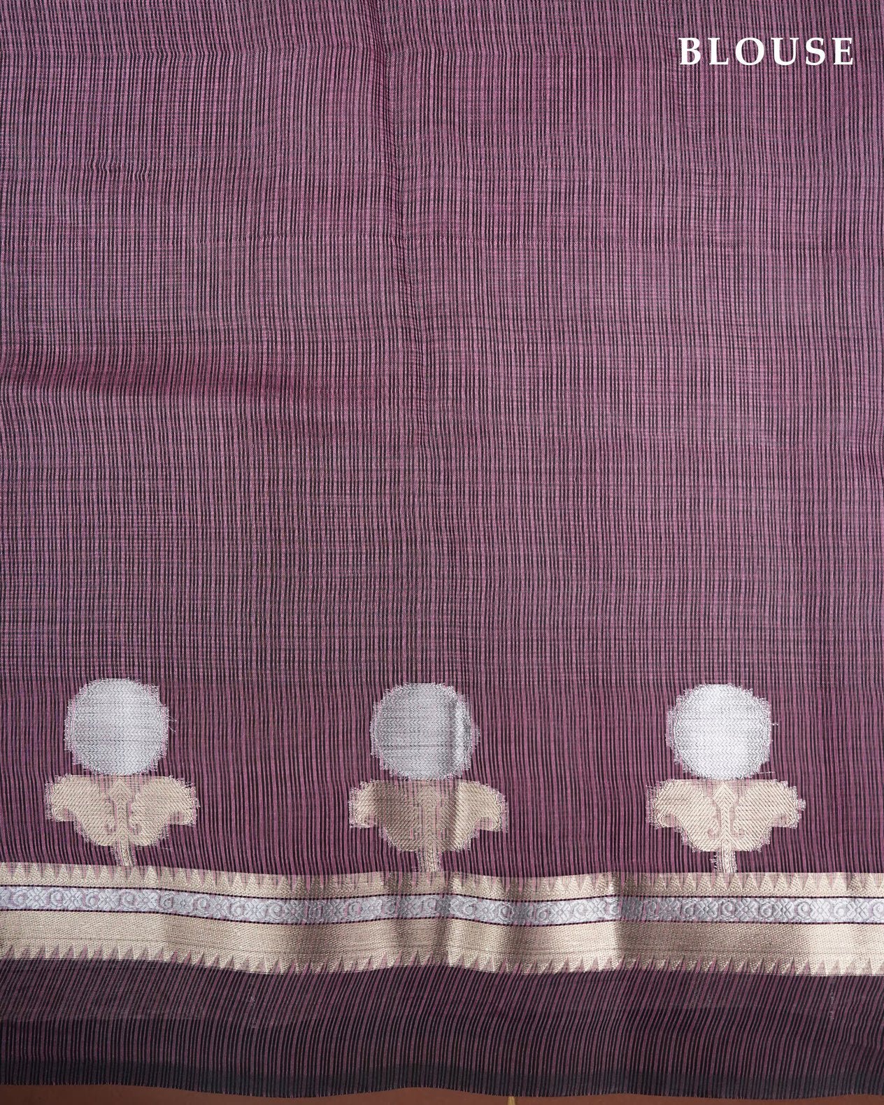Purple Color Silk Kota Saree - Shop Vastram