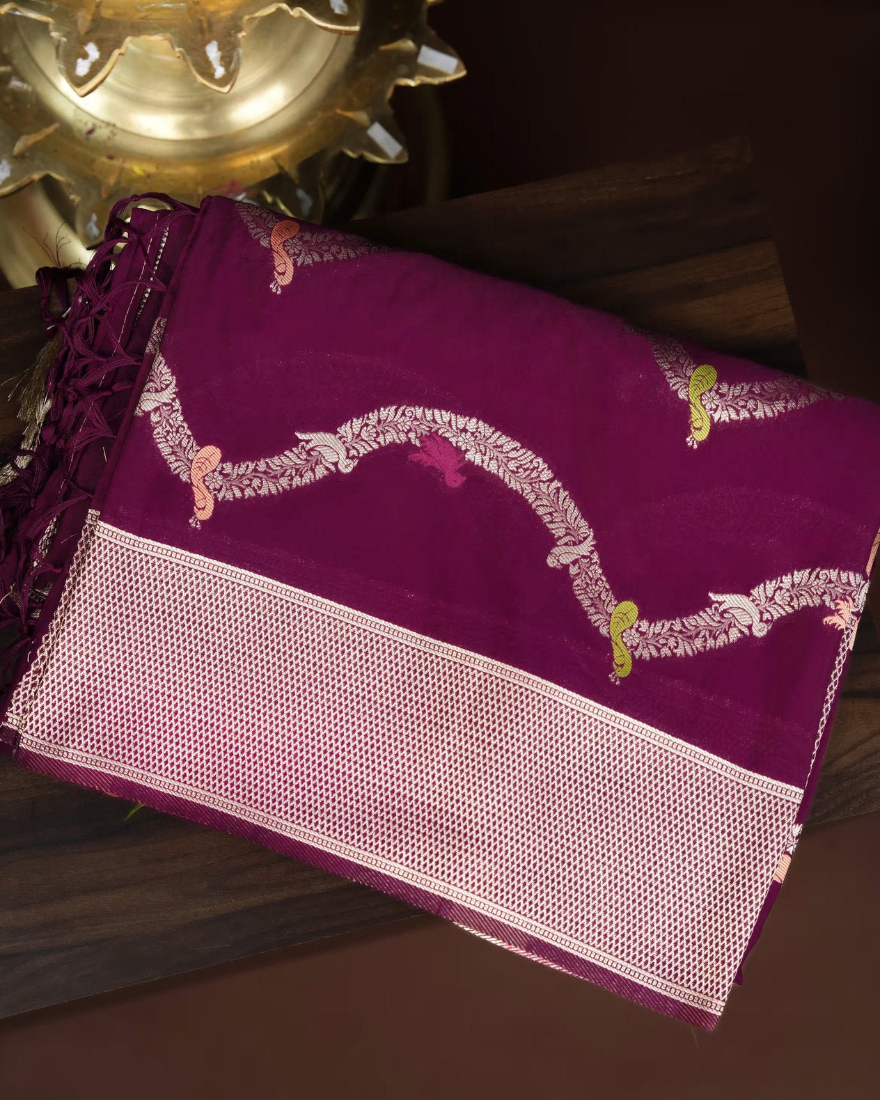 Purple Color Silk Saree - Shop Vastram