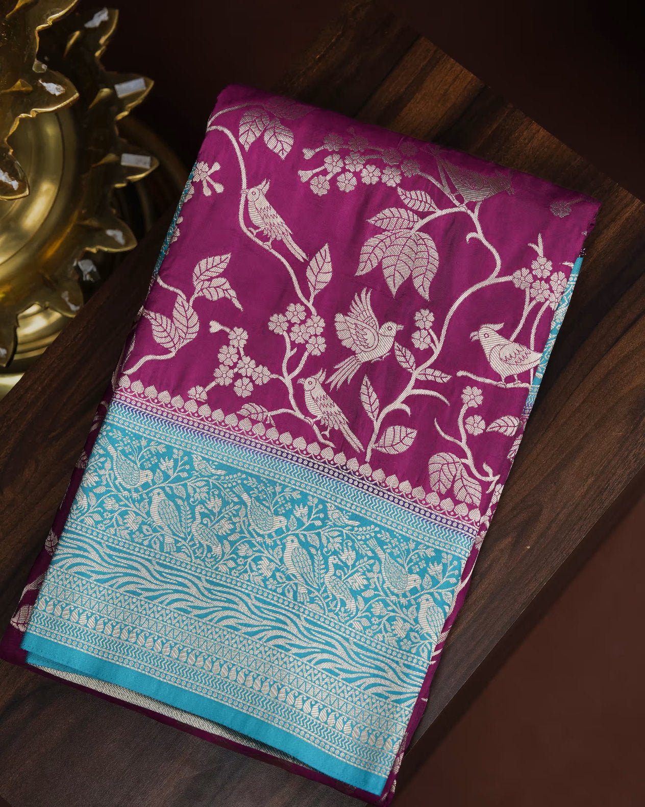 Purple Color Silk Saree - Shop Vastram