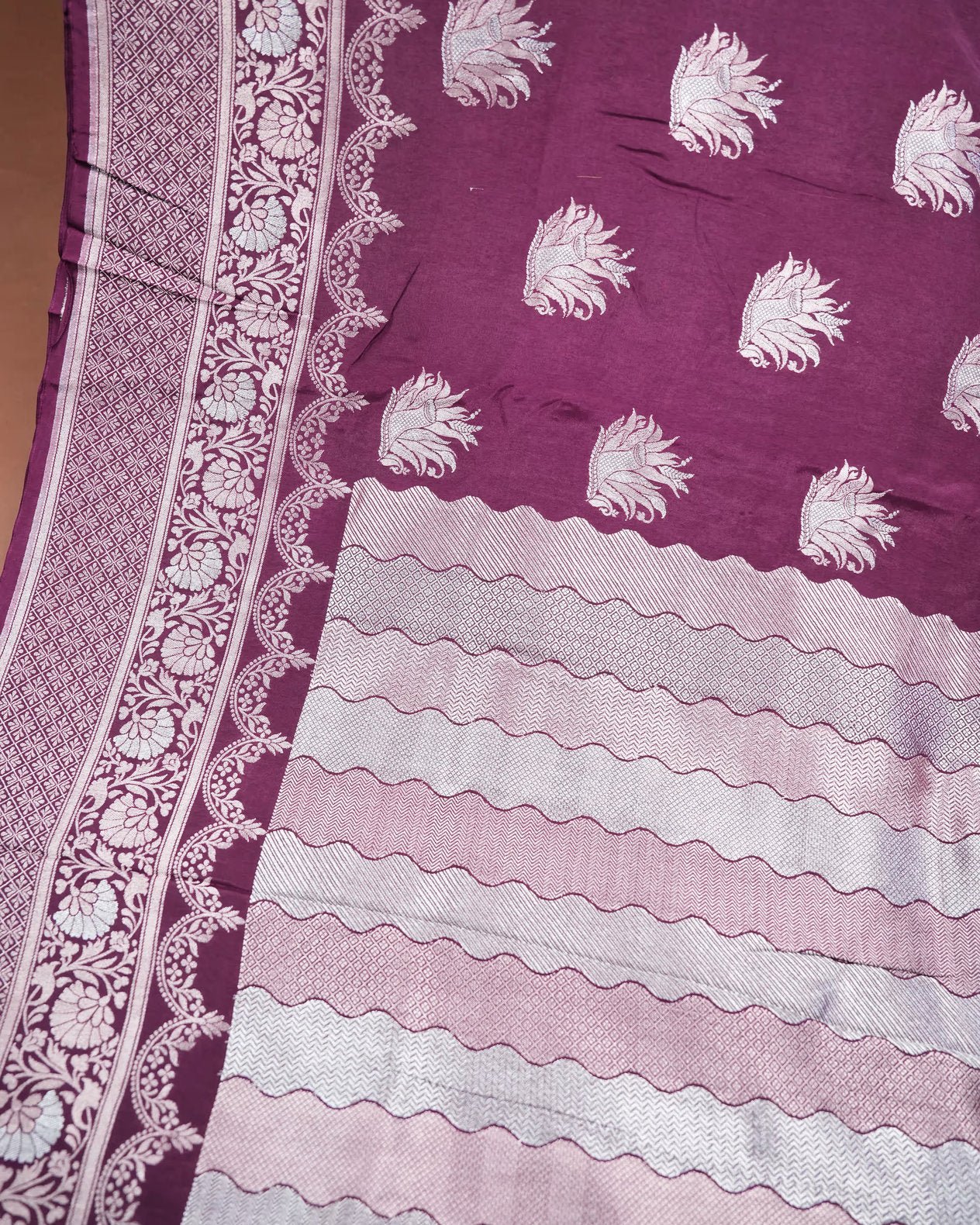 Purple Color Silk Saree - Shop Vastram