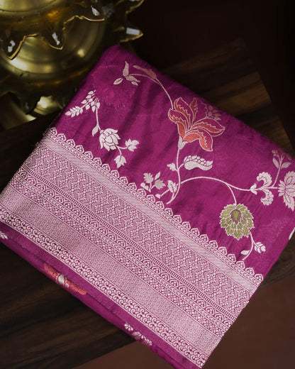 Purple Color Silk Saree - Shop Vastram
