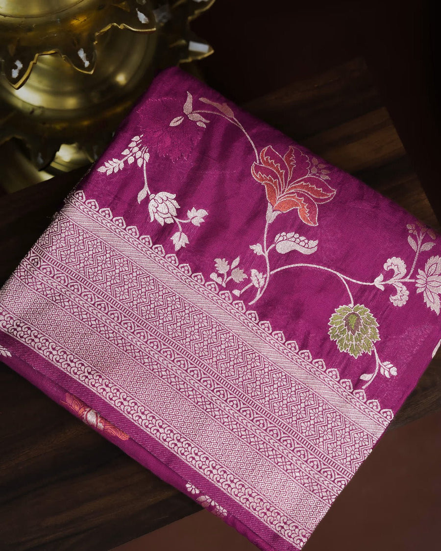 Purple Color Silk Saree - Shop Vastram