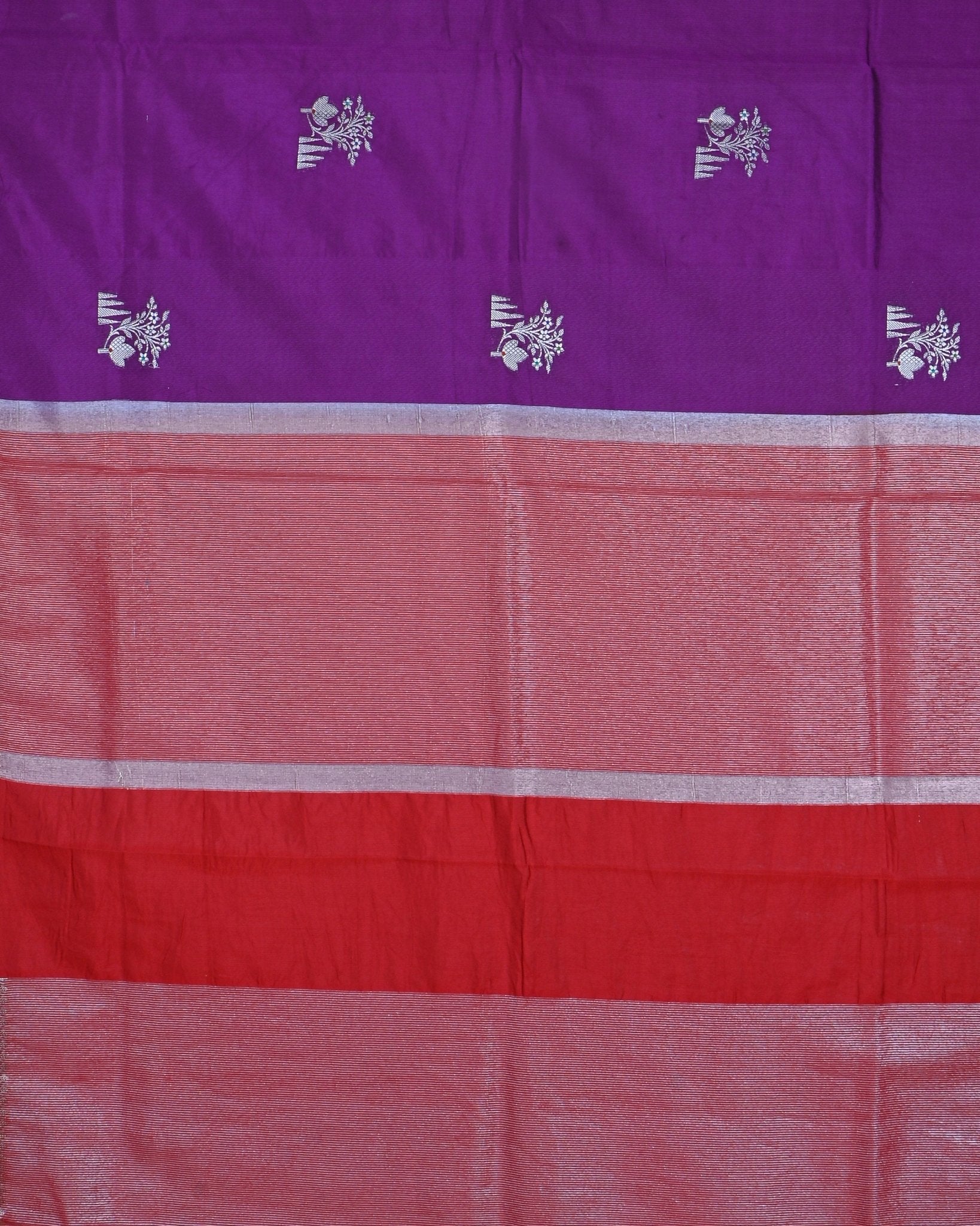 Purple color Silk Saree - Shop Vastram