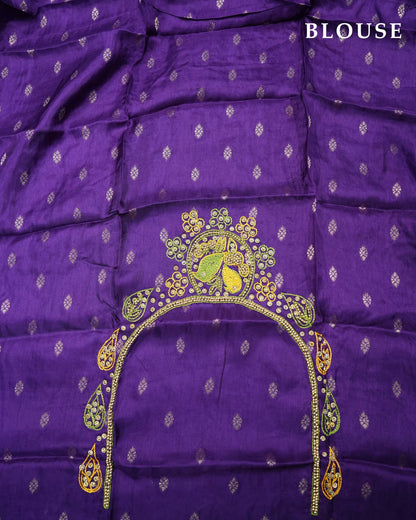Purple Color Silk Saree - Shop Vastram