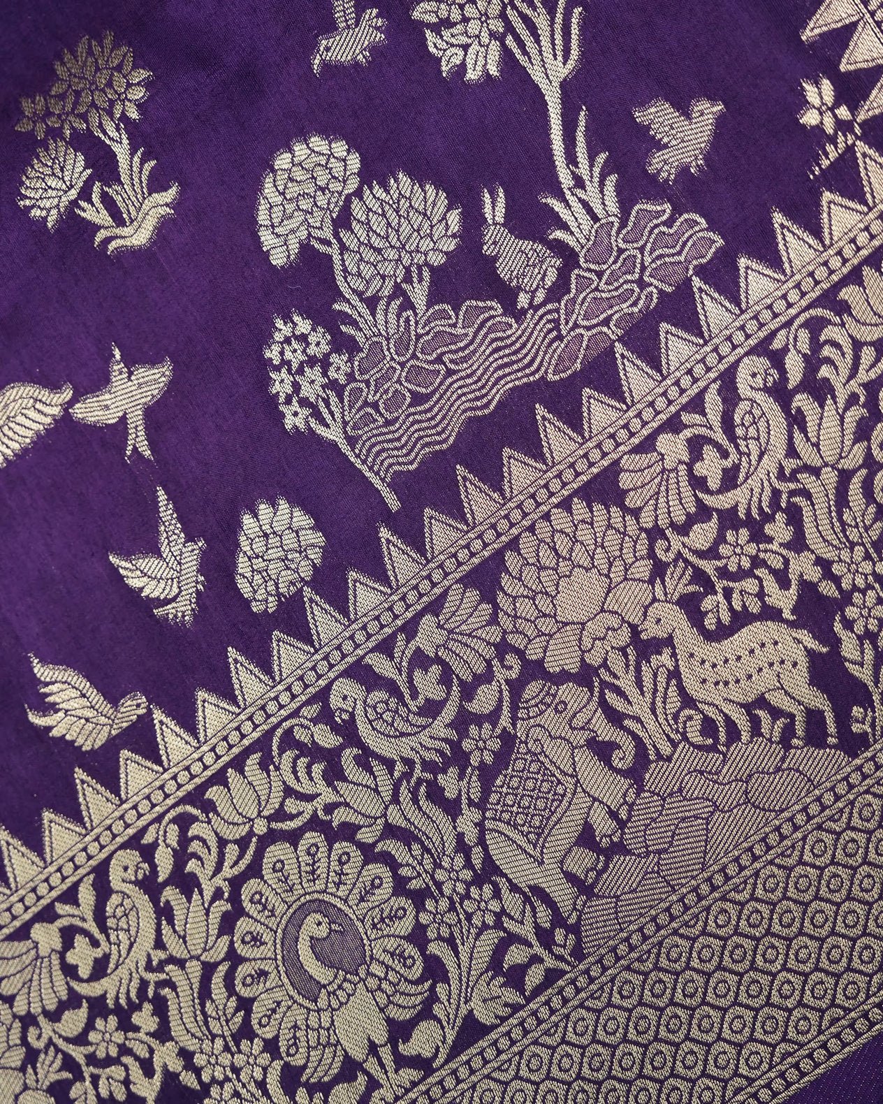 Purple Color Silk Saree - Shop Vastram