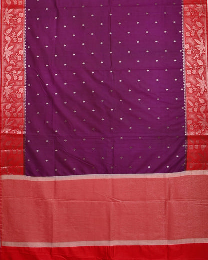 Purple color Silk Saree - Shop Vastram