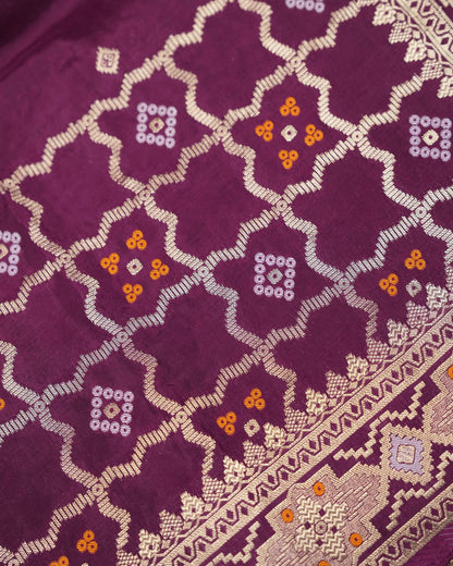 Purple Color Silk Saree - Shop Vastram