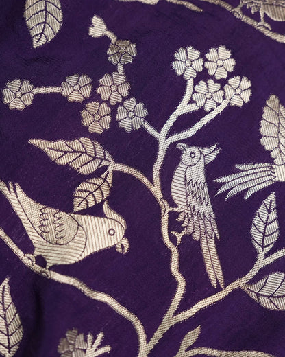 Purple Color Silk Saree - Shop Vastram
