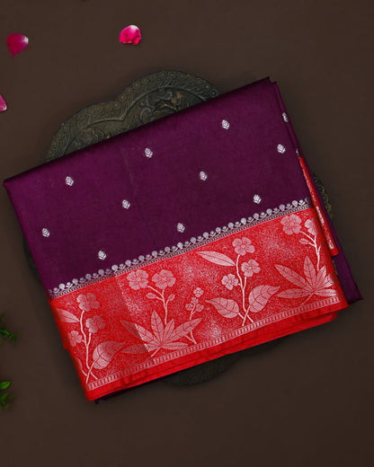 Purple color Silk Saree - Shop Vastram