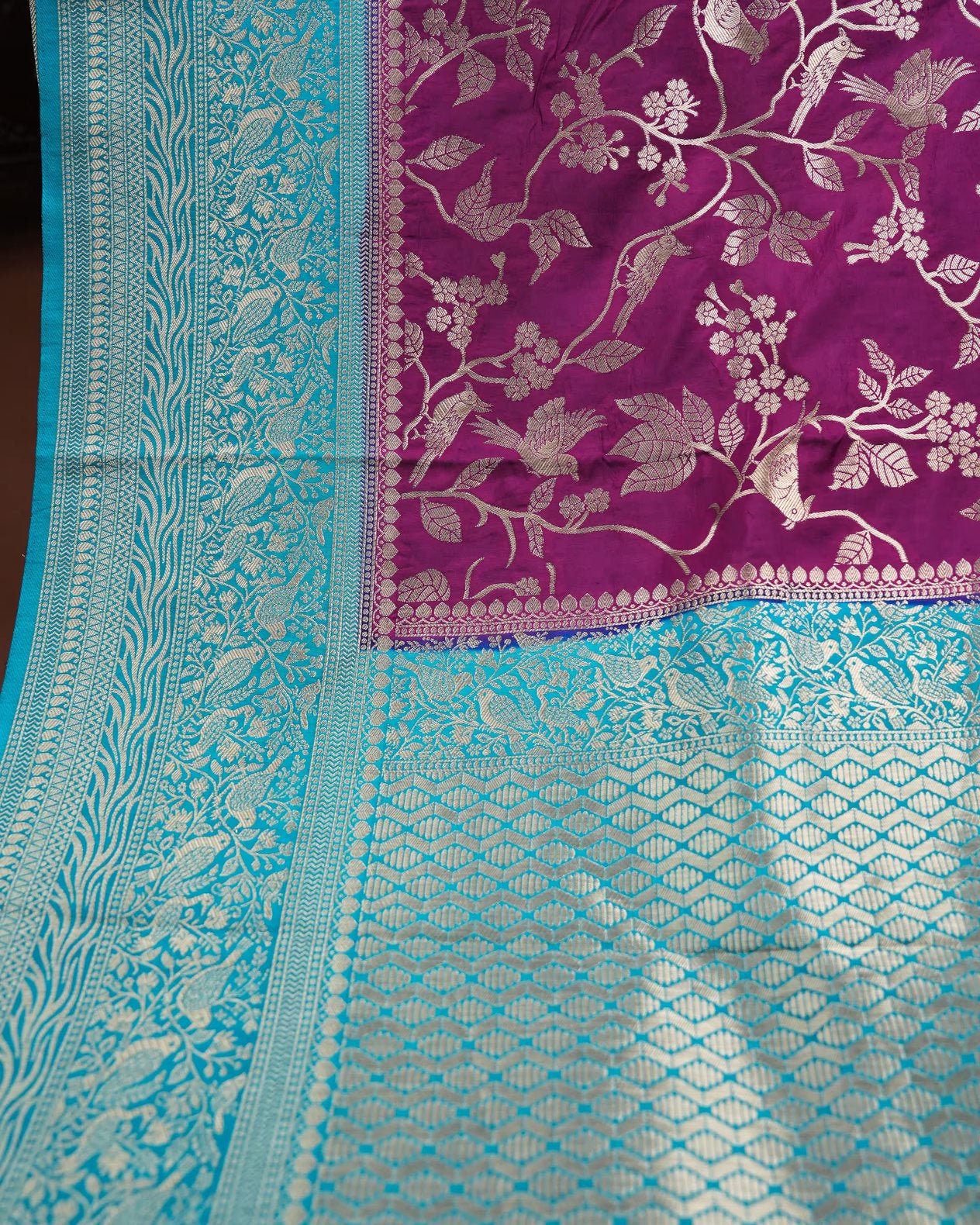 Purple Color Silk Saree - Shop Vastram
