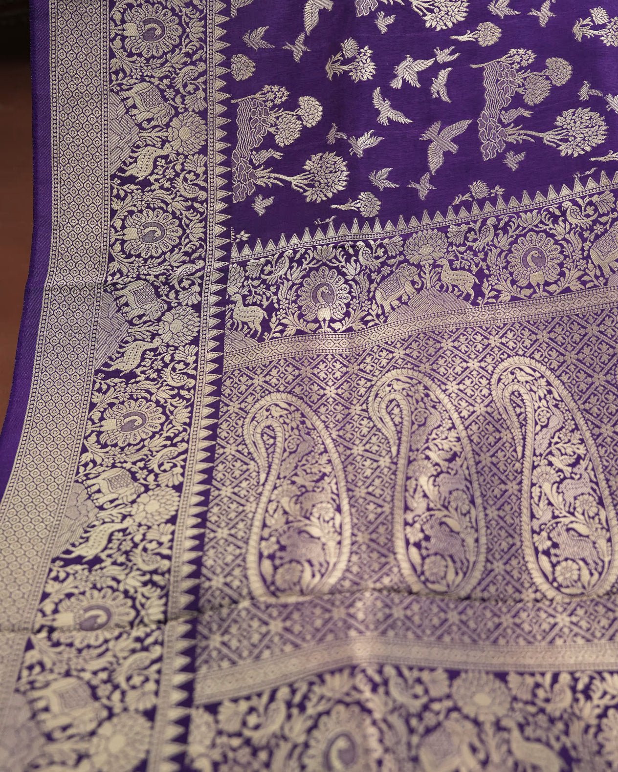 Purple Color Silk Saree - Shop Vastram