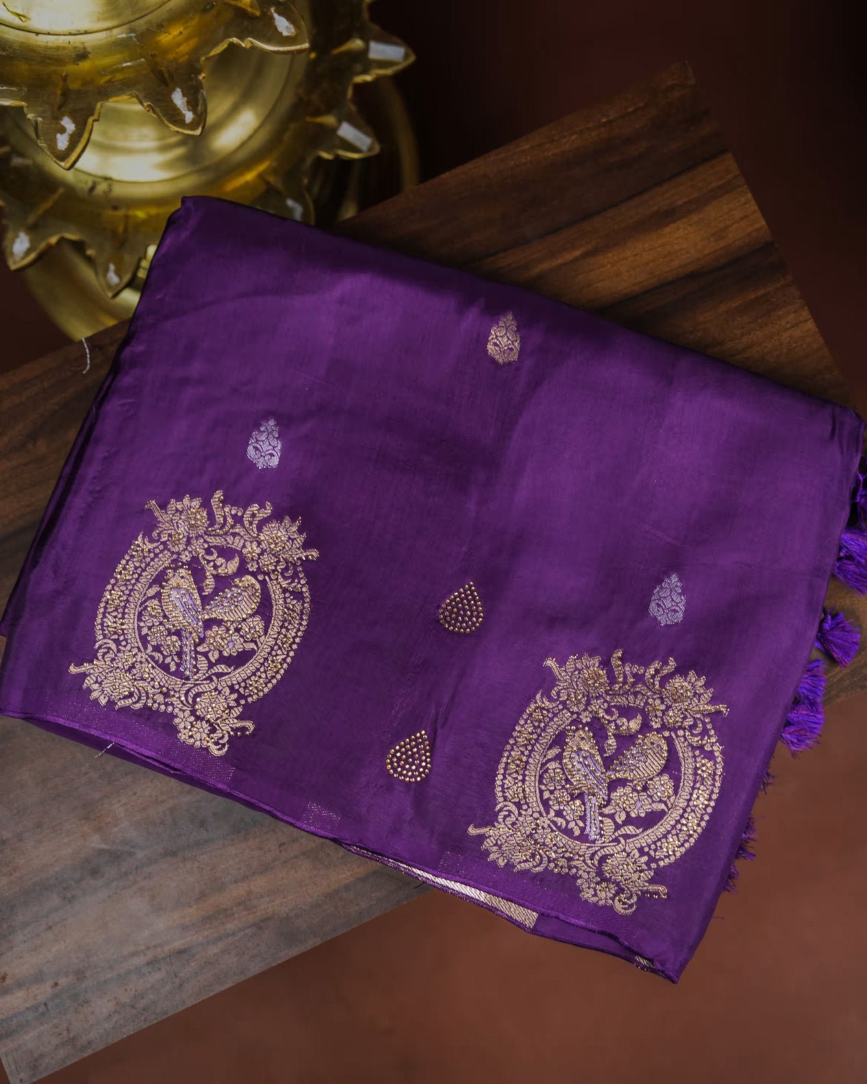 Purple Color Silk Saree - Shop Vastram