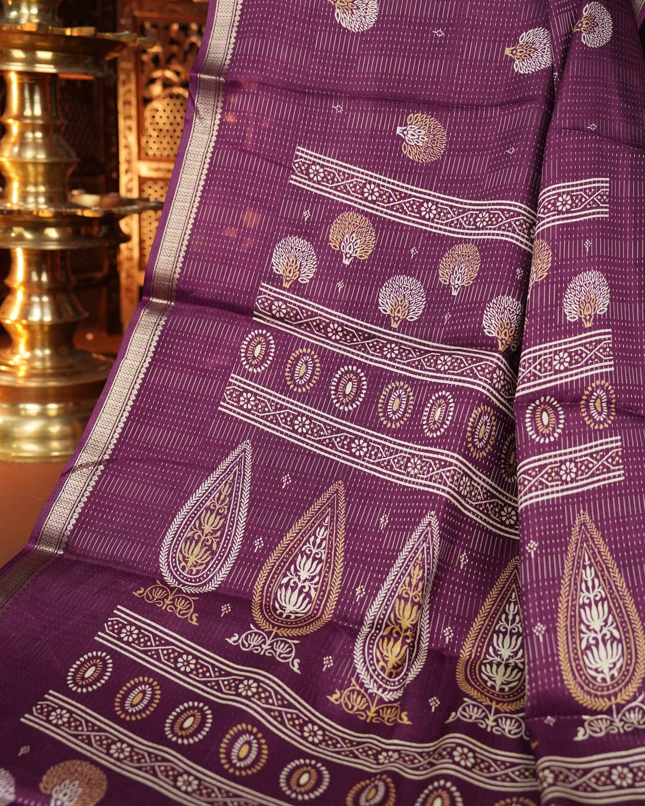 Purple Color Silk Saree - Shop Vastram