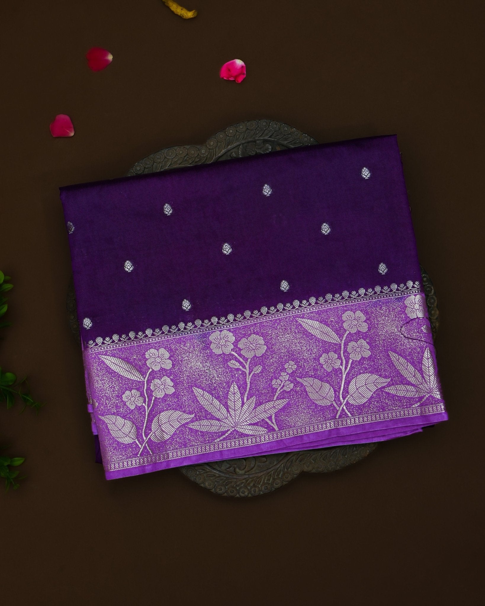 Purple color Silk Saree - Shop Vastram