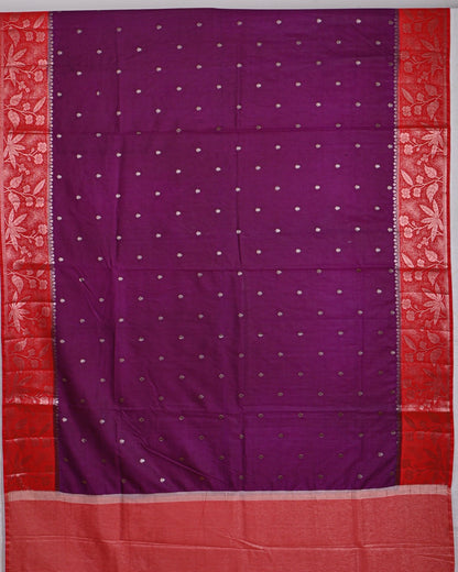 Purple color Silk Saree - Shop Vastram
