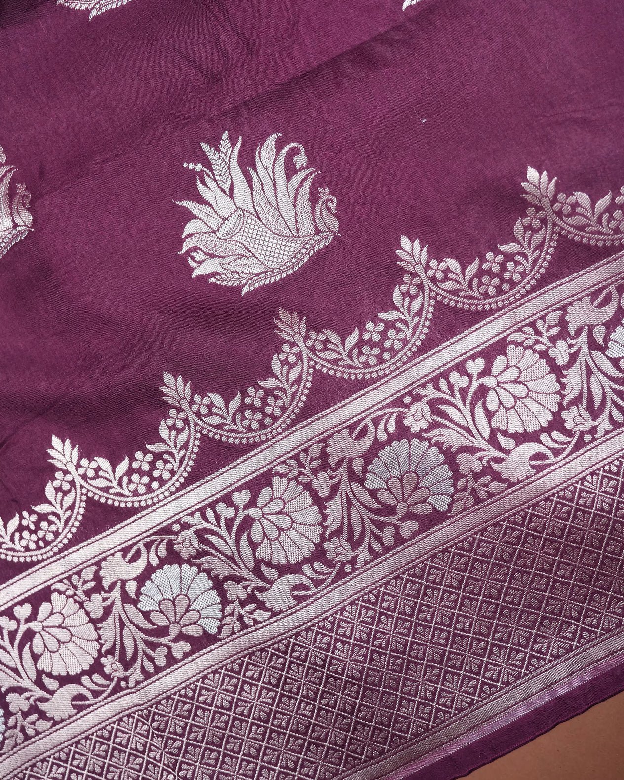 Purple Color Silk Saree - Shop Vastram