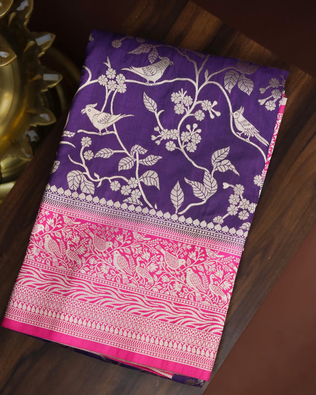 Purple Color Silk Saree - Shop Vastram