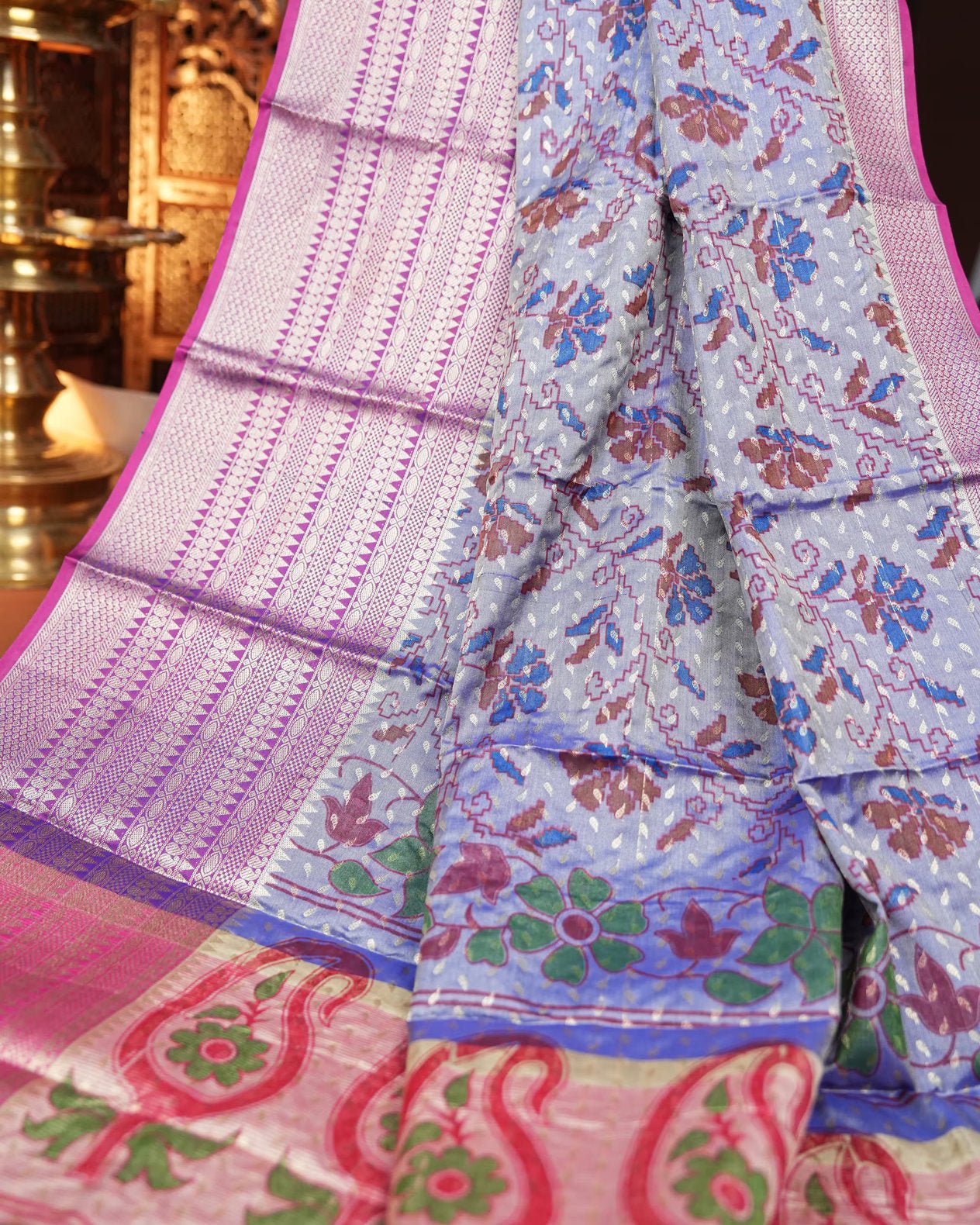 Purple Color Silk Saree - Shop Vastram