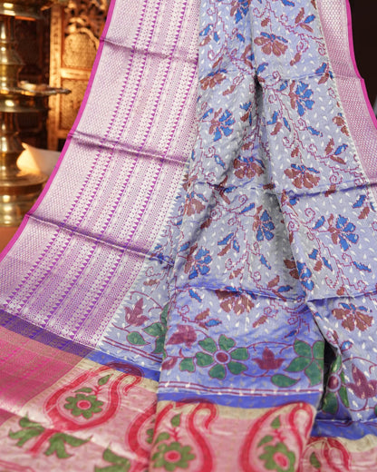 Purple Color Silk Saree - Shop Vastram
