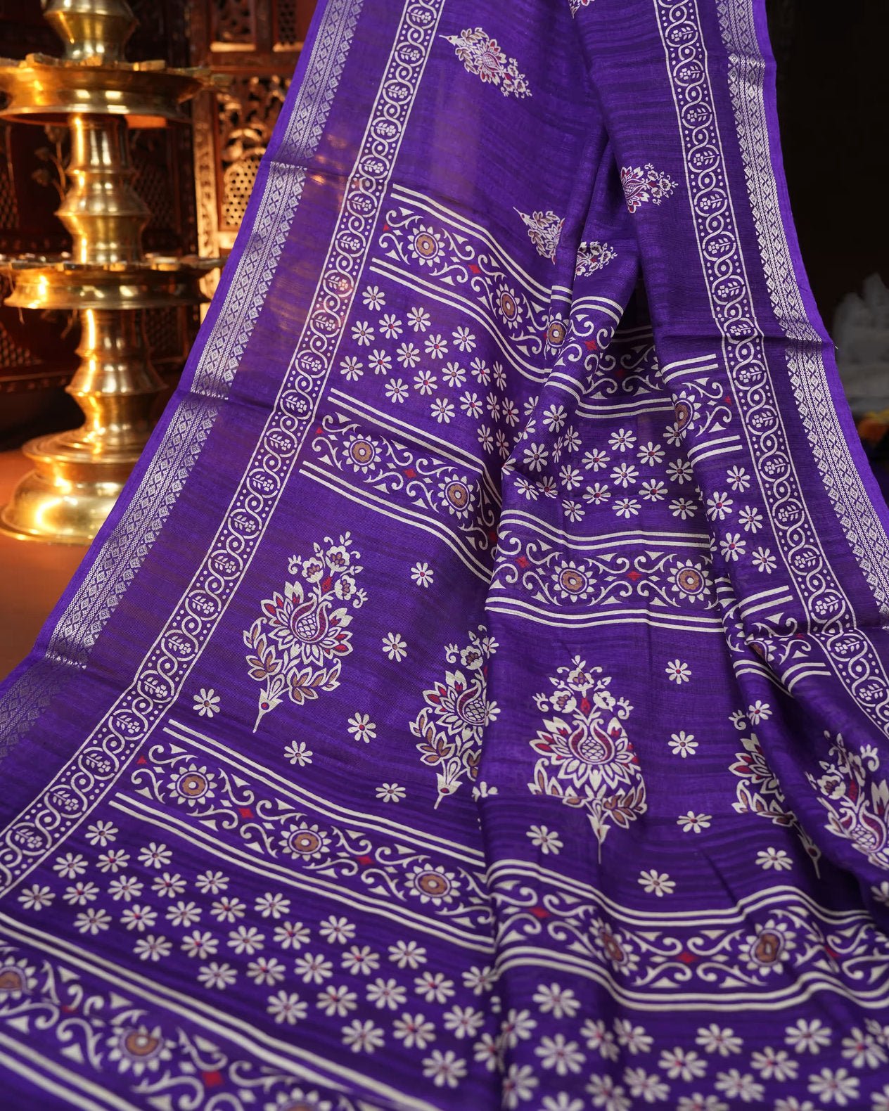 Purple Color Silk Saree - Shop Vastram