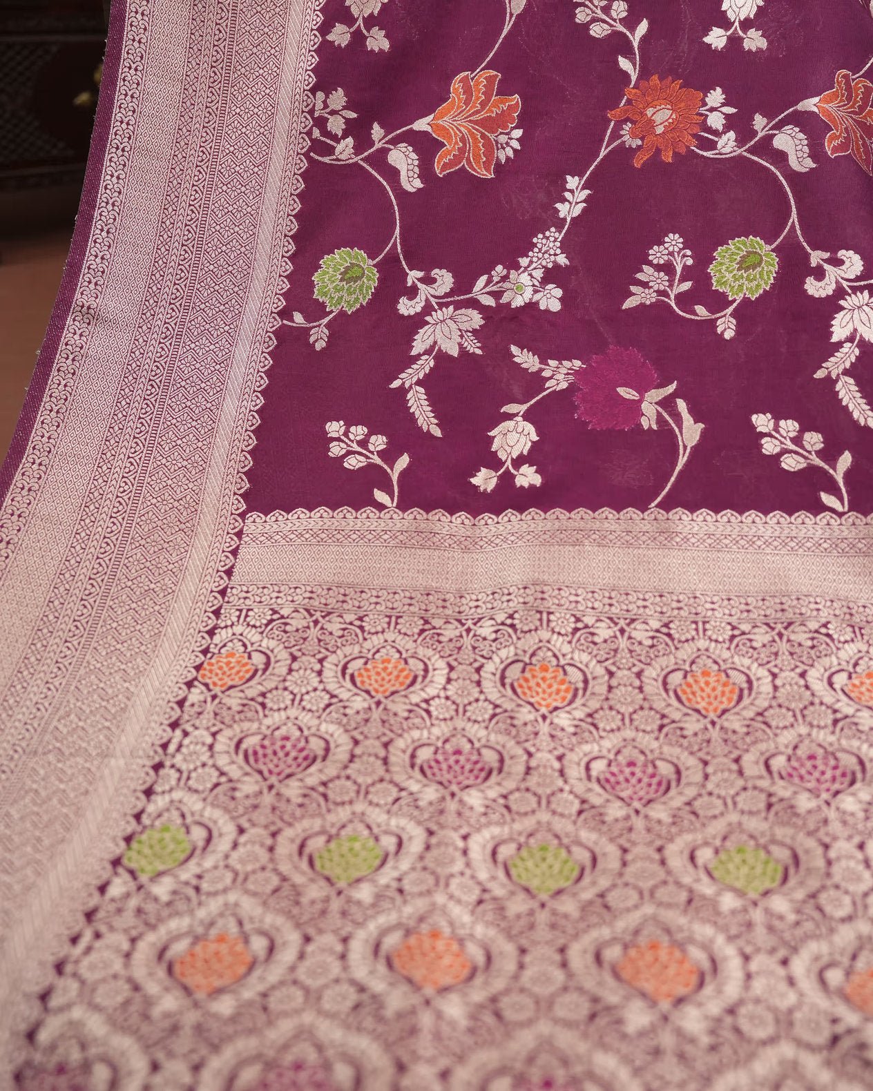 Purple Color Silk Saree - Shop Vastram