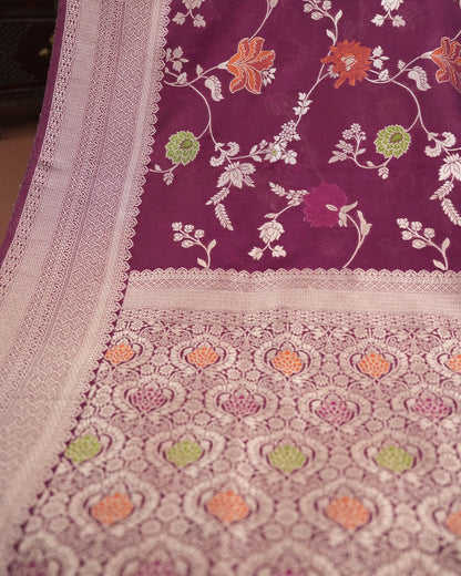 Purple Color Silk Saree - Shop Vastram