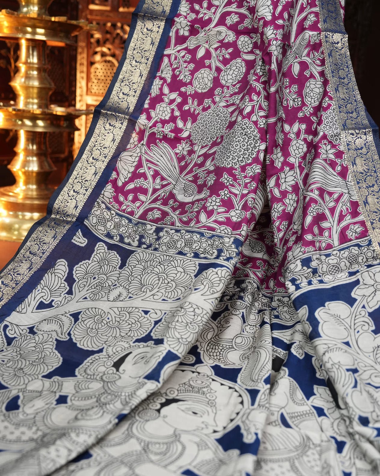 Purple Color Silk Saree - Shop Vastram