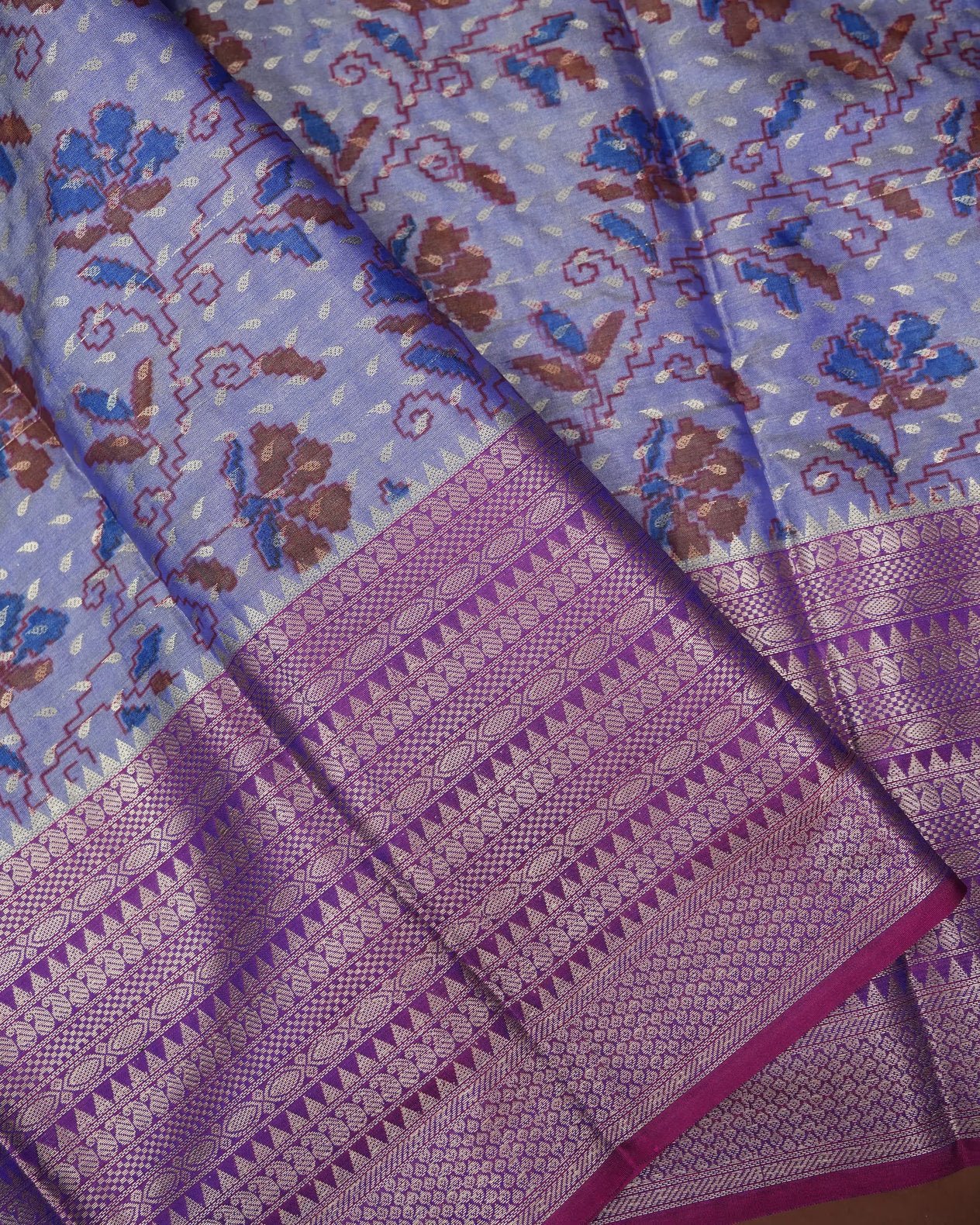 Purple Color Silk Saree - Shop Vastram
