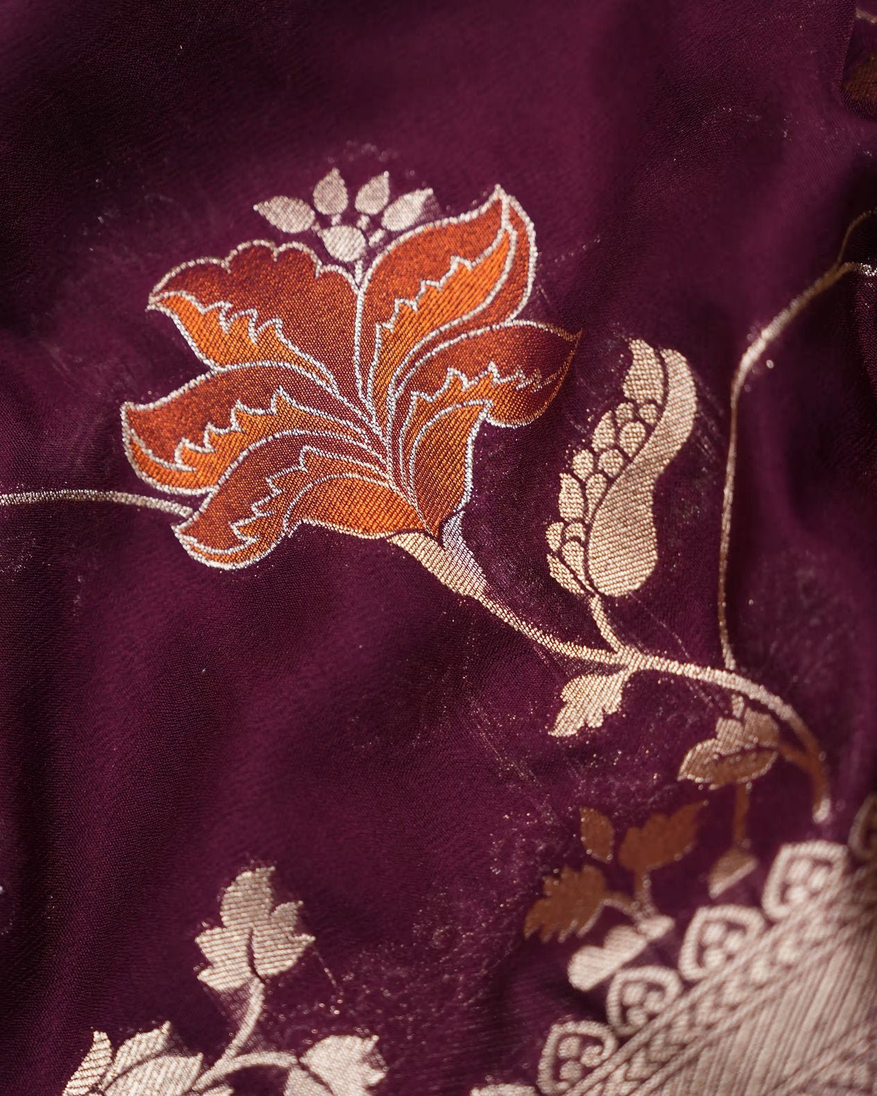 Purple Color Silk Saree - Shop Vastram