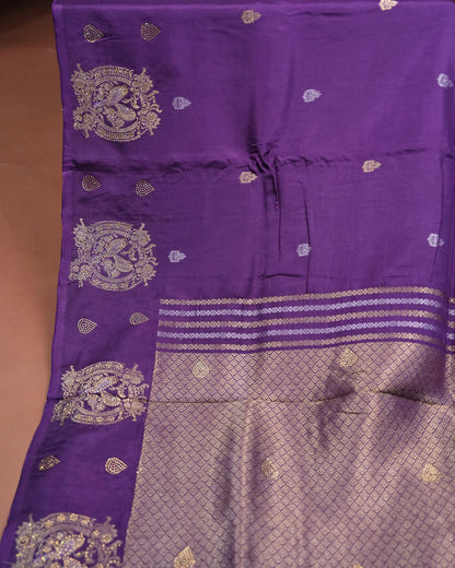 Purple Color Silk Saree - Shop Vastram