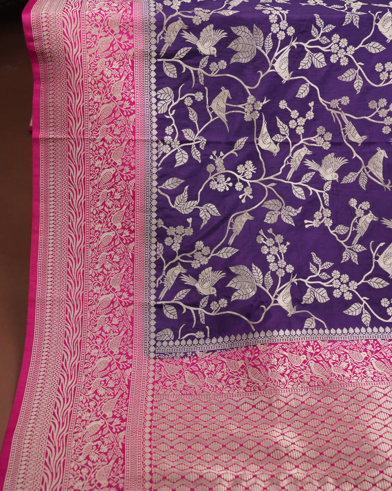 Purple Color Silk Saree - Shop Vastram
