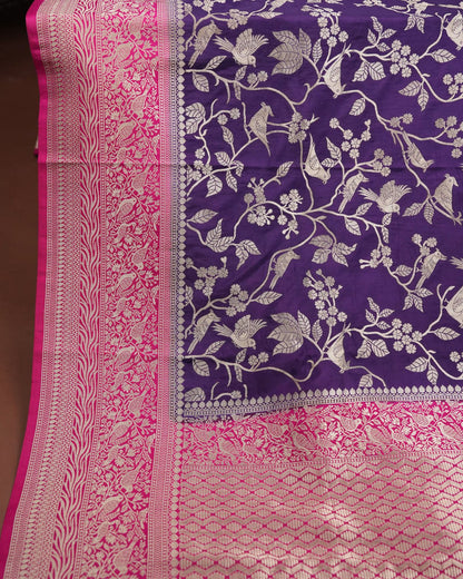Purple Color Silk Saree - Shop Vastram